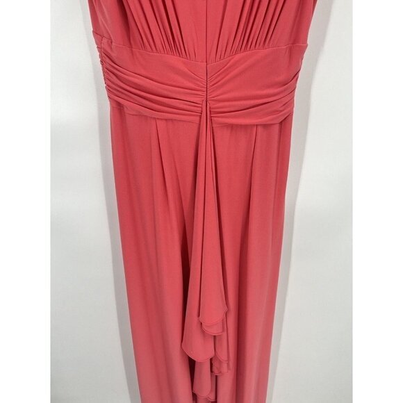 Vintage Talbots Maxi Dress Salmon Sz 10 - Picture 5 of 7